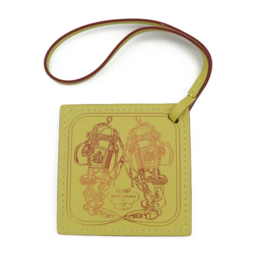 Hermès Vintage Pre-owned Fabric key-holders Yellow Dames