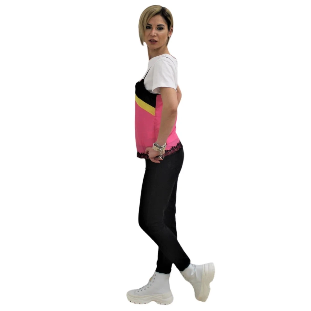 Gaëlle Paris Korte Mouw T-shirt White Dames
