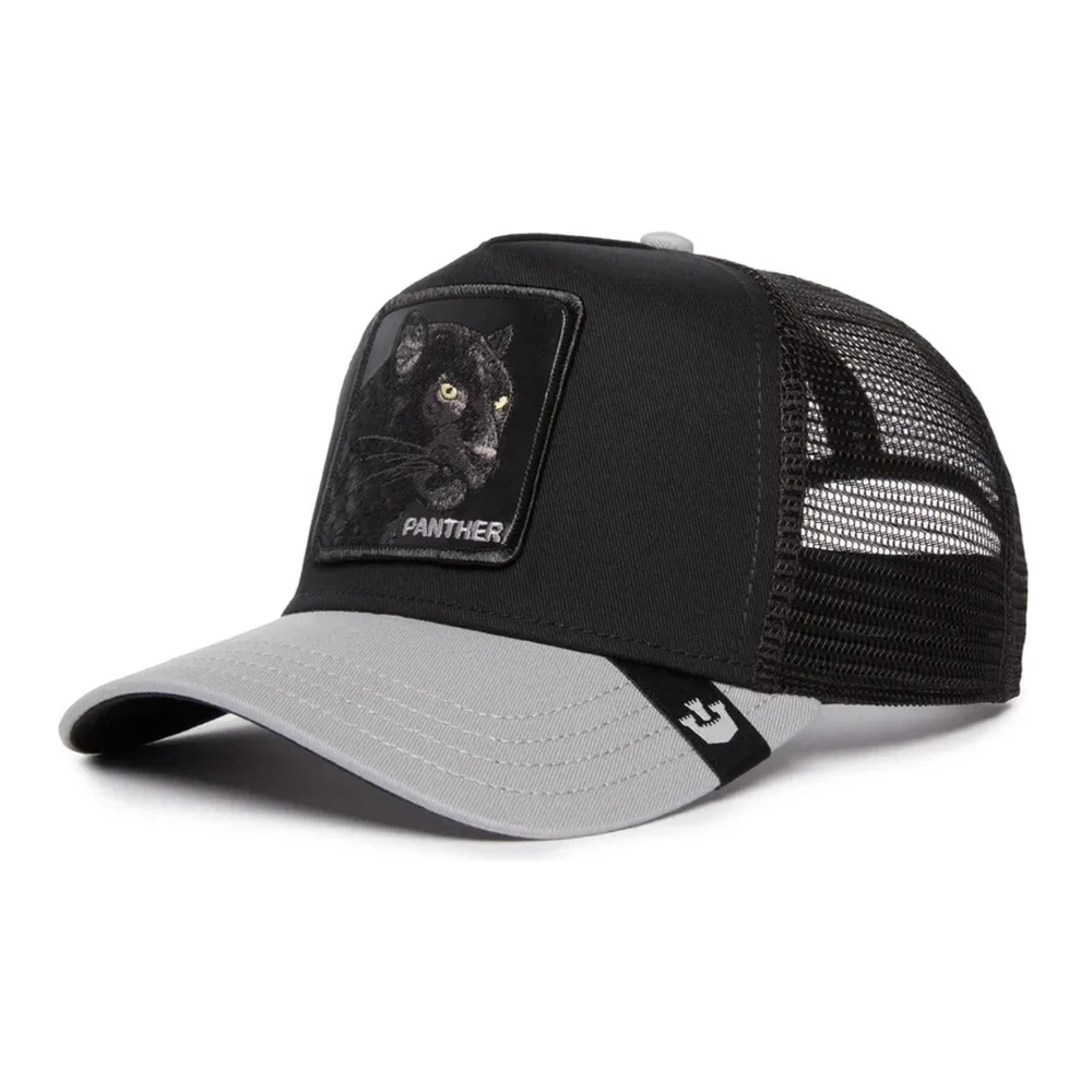 Goorin Bros Zwarte Grijze Panther Trucker Pet Black Heren