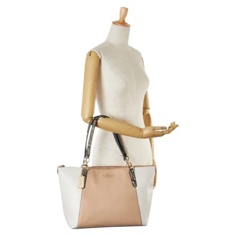 Coach Pre-owned Leather shoulder-bags White Dames