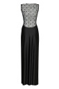 elegante-robe-noire-a-imprime-unique