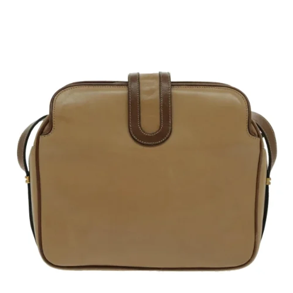 Celine Vintage Pre-owned Leather shoulder-bags Brown Dames