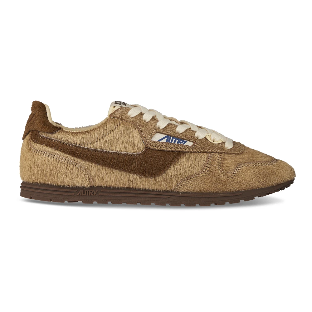 Autry Women's Beige Sneakers, 3 Uk, Windspin Trainers
