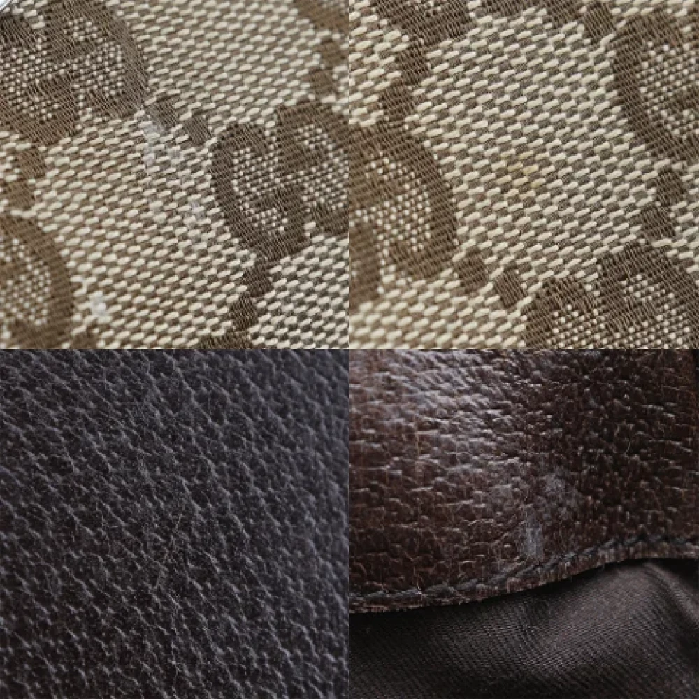 Gucci Vintage Pre-owned Canvas handbags Brown Dames