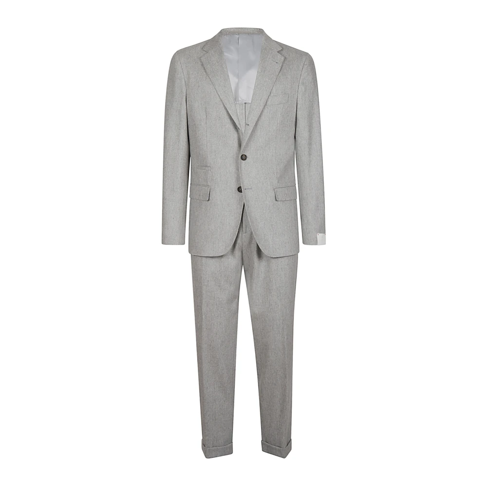Eleventy Chic Suit for Men Gray Heren