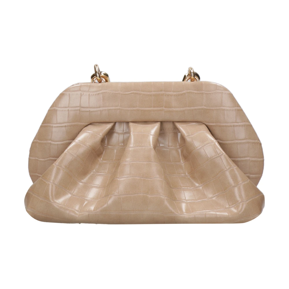 THEMOIRè Croco Clutch Tas Beige Elegant Sportief Beige Dames