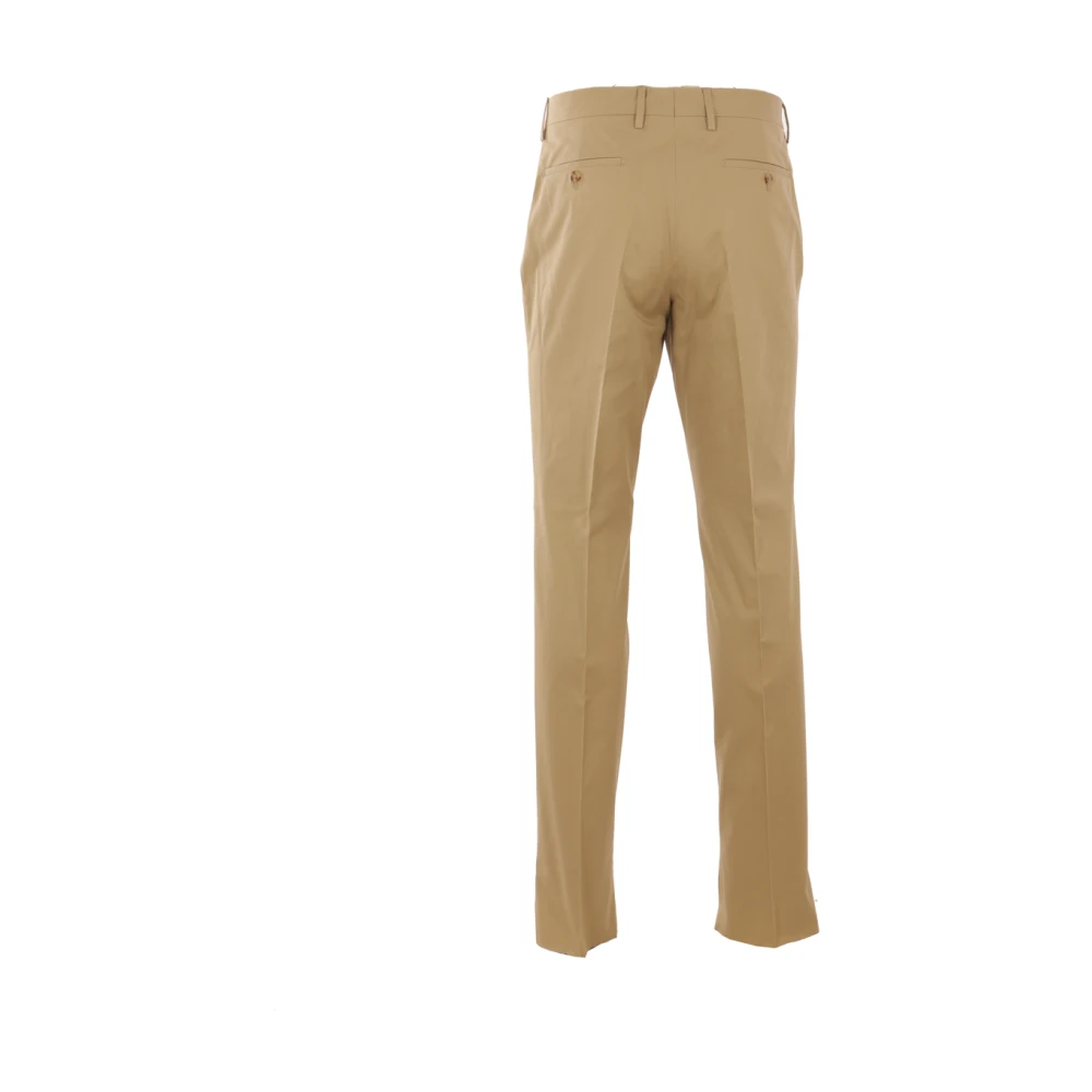 Lardini Beige Katoenen Stretch Broek Beige Heren