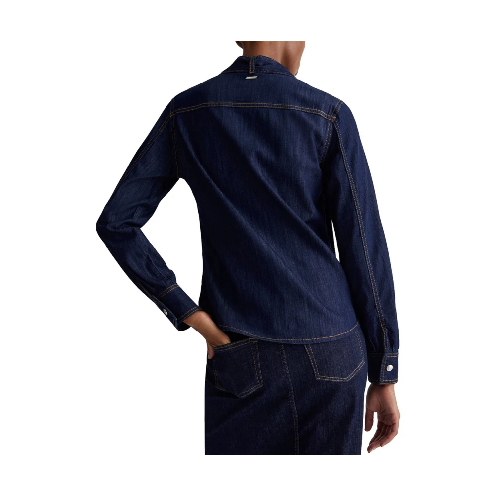 Liu Jo Blauwe Damesoverhemd Slim Fit Blue Dames