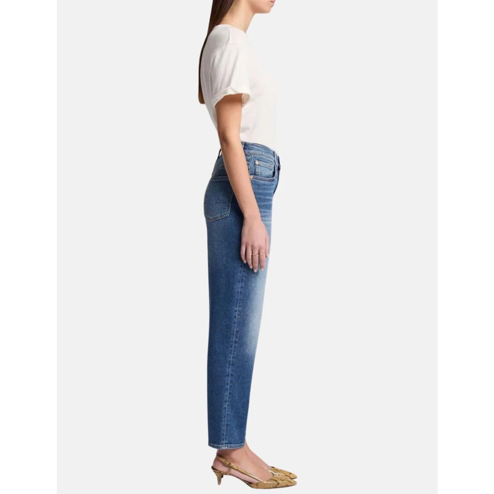 7 For All Mankind Slim Fit Jeans Donkerblauw Blue Dames