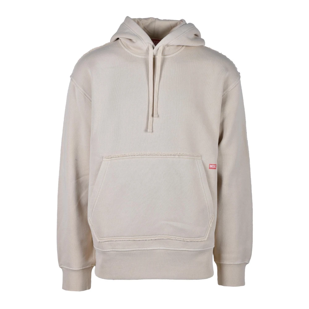 Diesel Katoenmix Sweatshirt Beige Heren