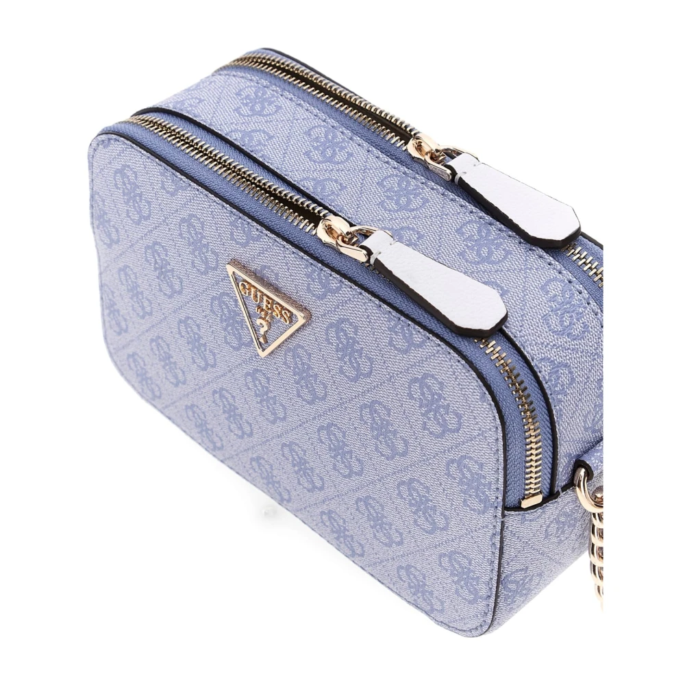 Guess Stijlvolle Mini Crossbody Tas met Logo Blue Dames
