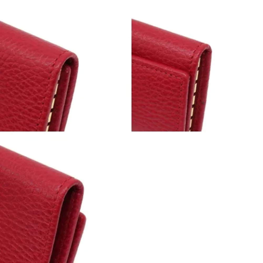 Gucci Vintage Pre-owned Leather key-holders Red Dames