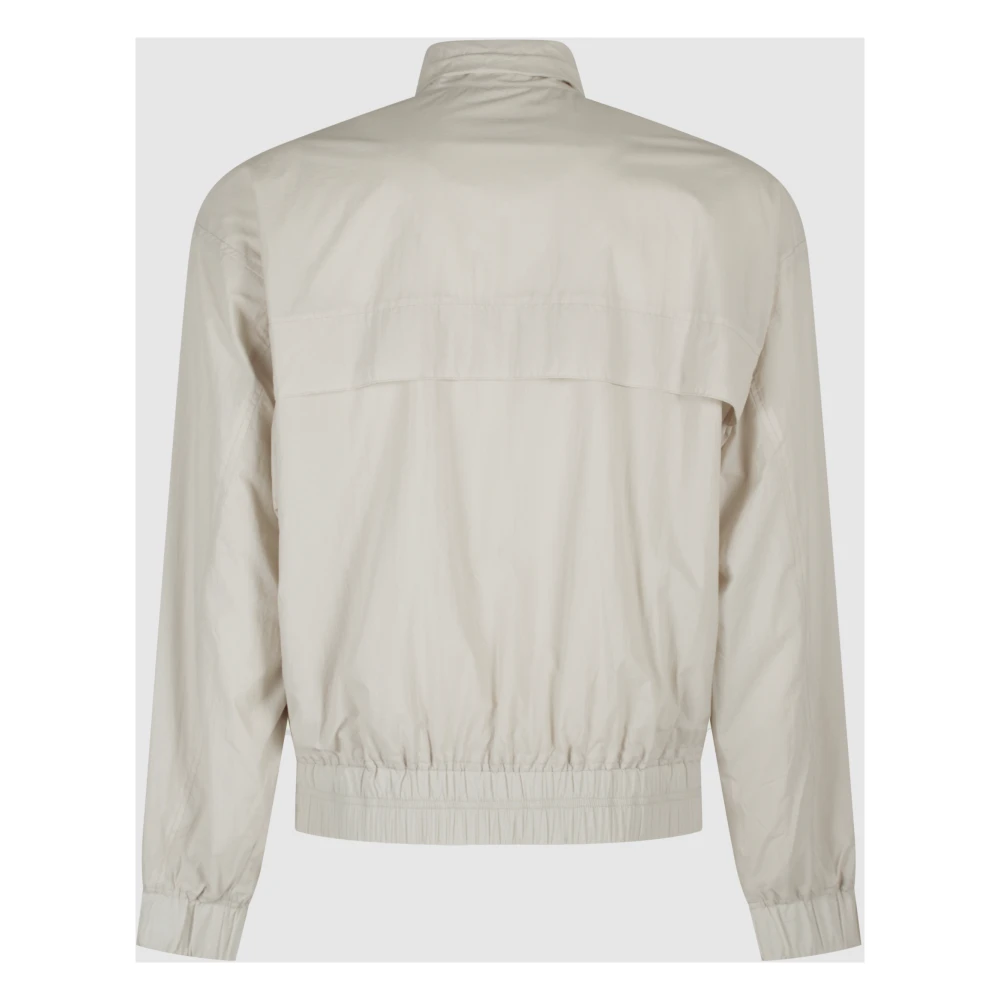 Ami Paris Krijt Beige Windbreaker met Voorrits Beige Heren