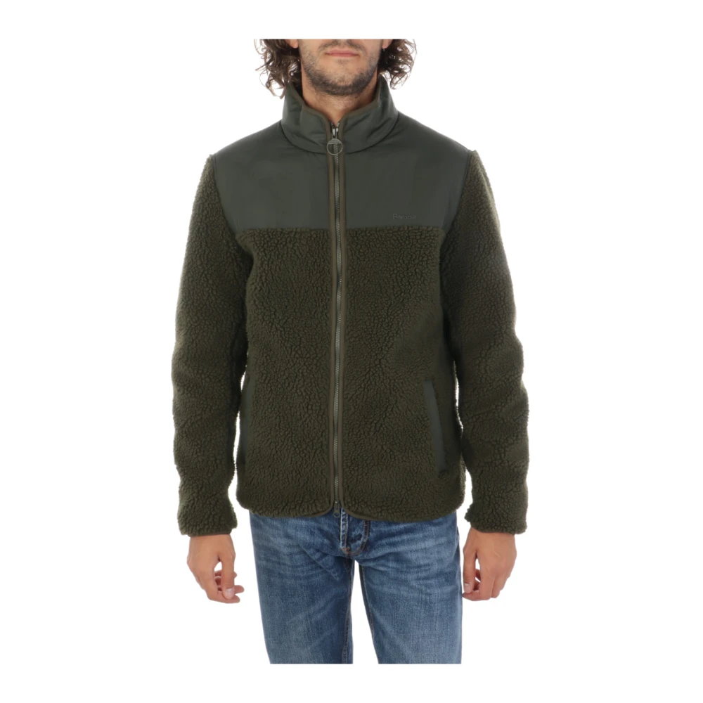 Barbour Stijlvolle Hobson Fleece Jas Green Heren