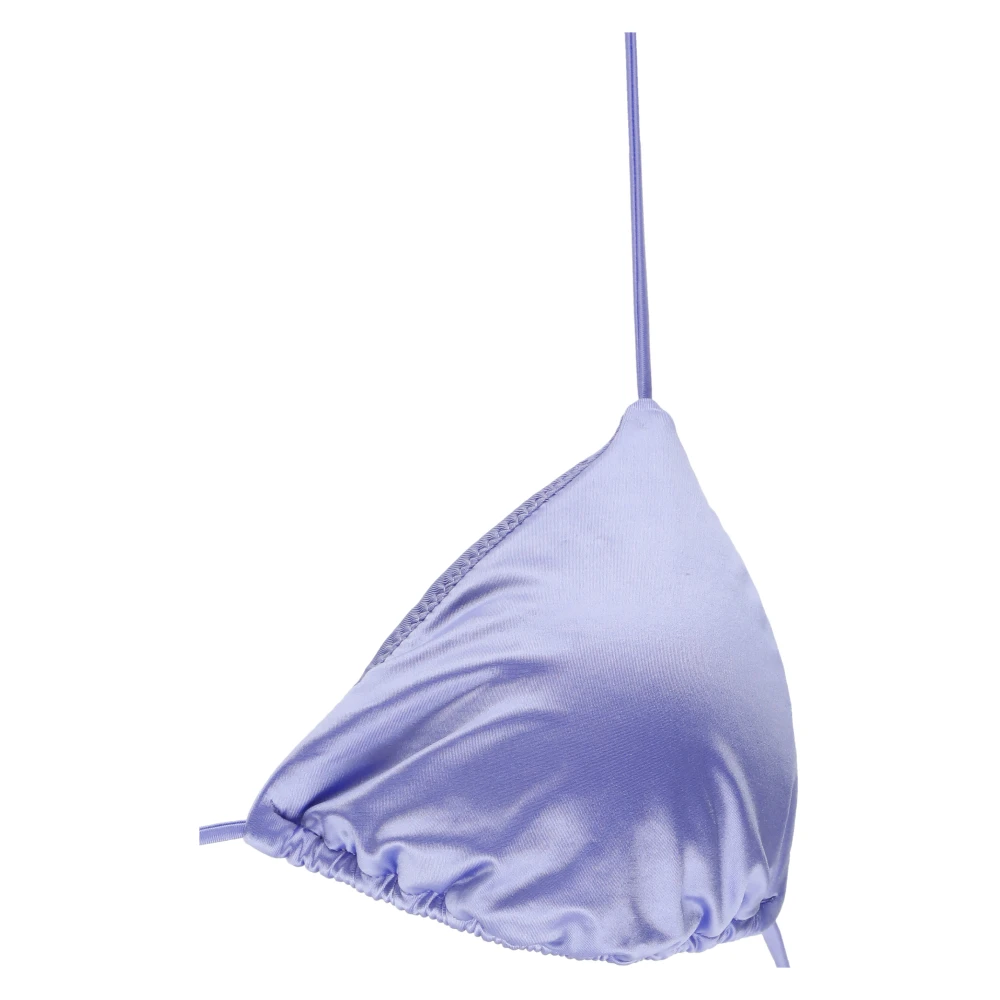 F**k Paarse Satijnen Bikini Driehoek Top Purple Dames