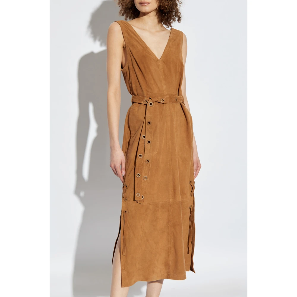 Munthe Suède jurk 'Filom' Brown Dames