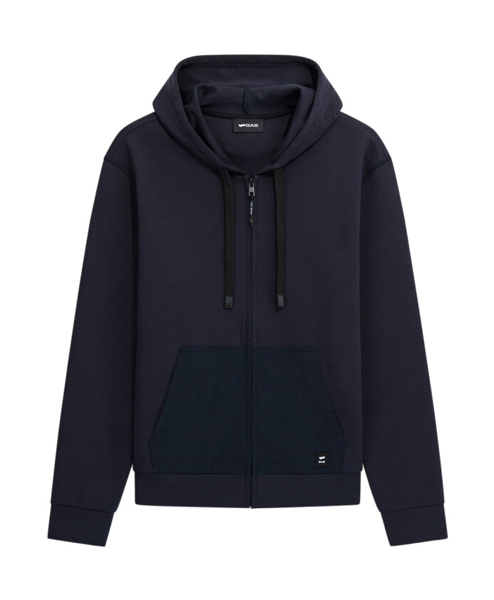 sweat-a-capuche-zippe-avec-insert-en-nylon