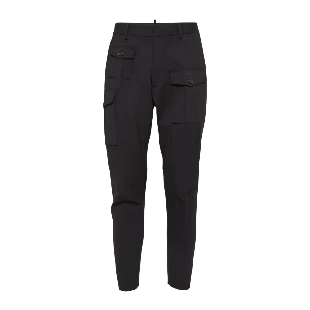 Dsquared2 Zwarte Broek Aw24 Black Heren