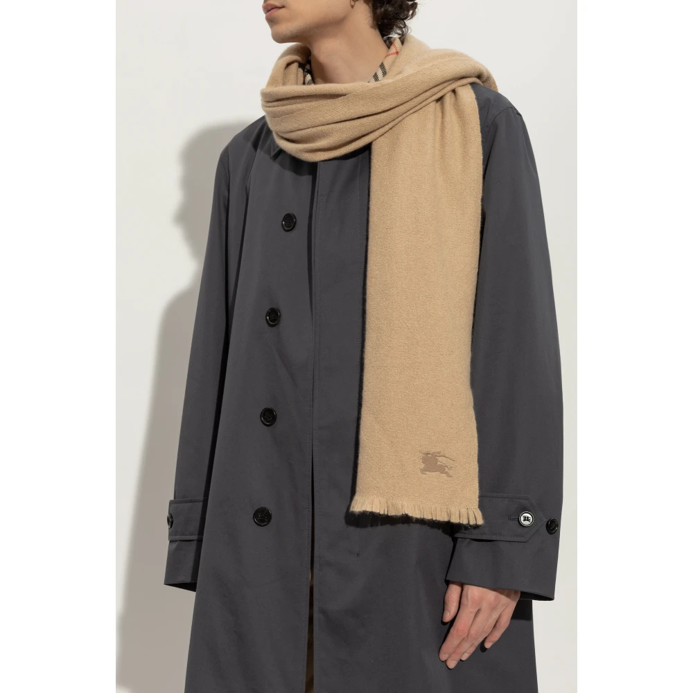 Burberry Kasjmier sjaal met zijde mix Beige Unisex