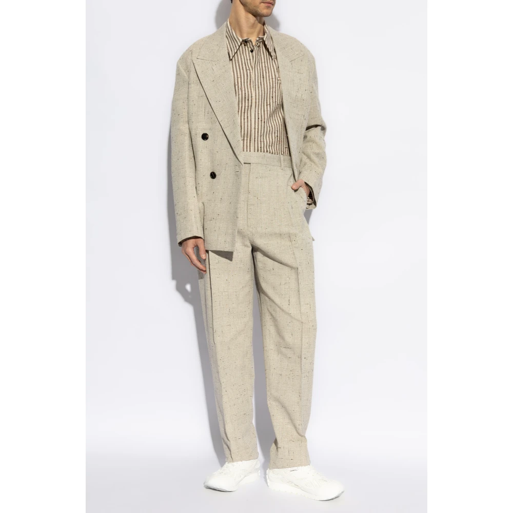 Bottega Veneta Double-breasted blazer Gray Heren