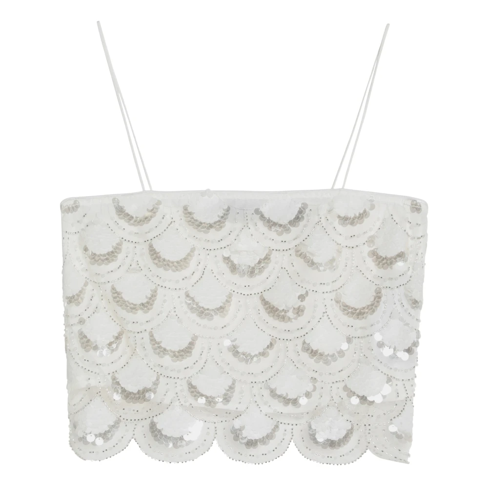 Rotate Birger Christensen Stijlvolle Tanktop White Dames