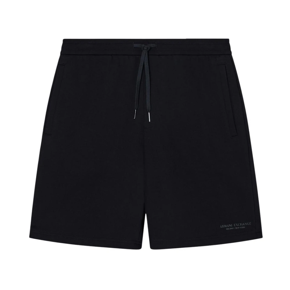 Armani Exchange Uomo Nero Pantaloncini, S, New, - Immagine 3