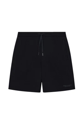 Bomullsshorts med snörning och fickor fram