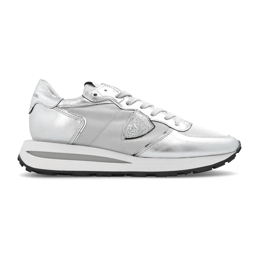 Philippe Model Women's Gray Sneakers, 8 Uk, Tropez Haute Trainers