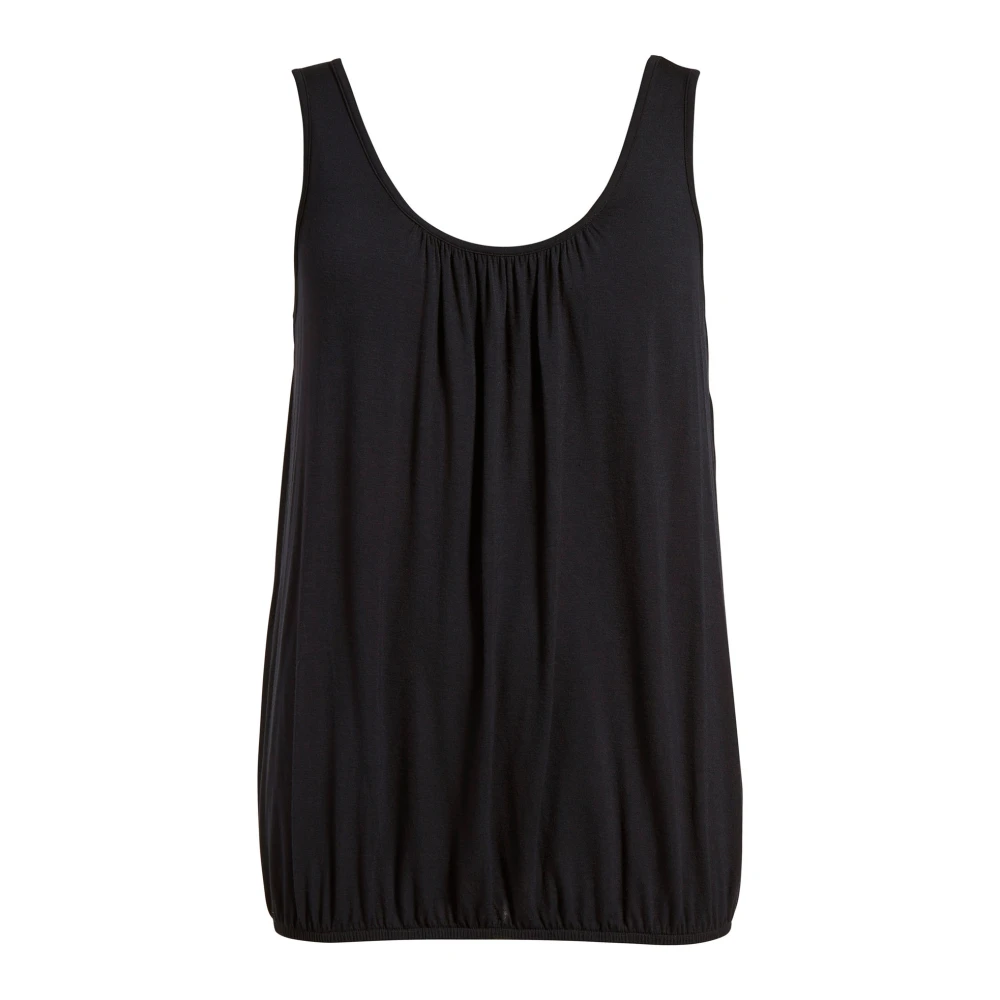 2-Biz Top zonder mouwen Zomerse stijl Black Dames