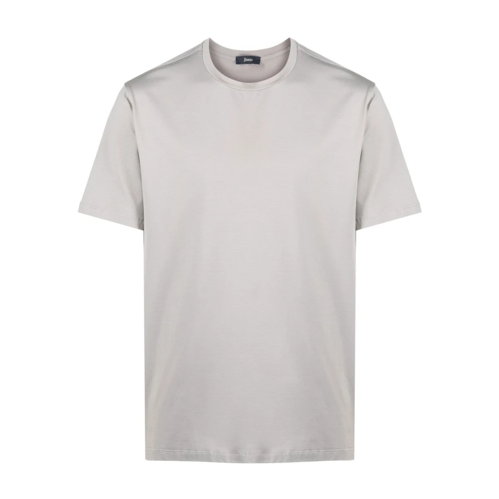 Herno Stijlvolle Grijze T-shirt & Polo Gray Heren