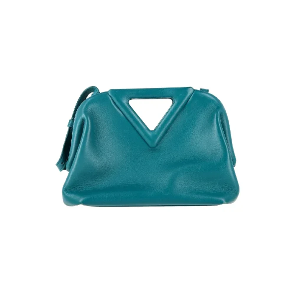 Bottega Veneta Vintage Pre-owned Leather handbags Blue Dames