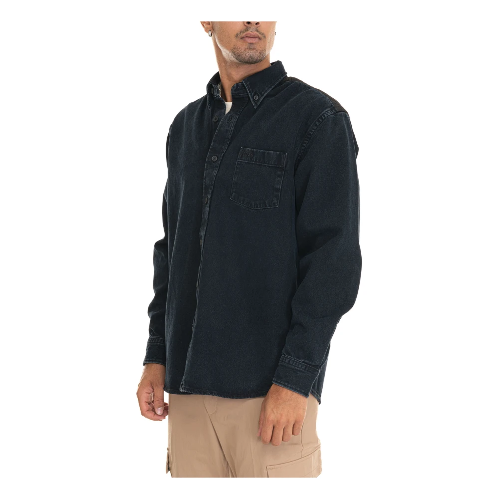 Boss Overhemd met Lange Mouwen Blue Heren