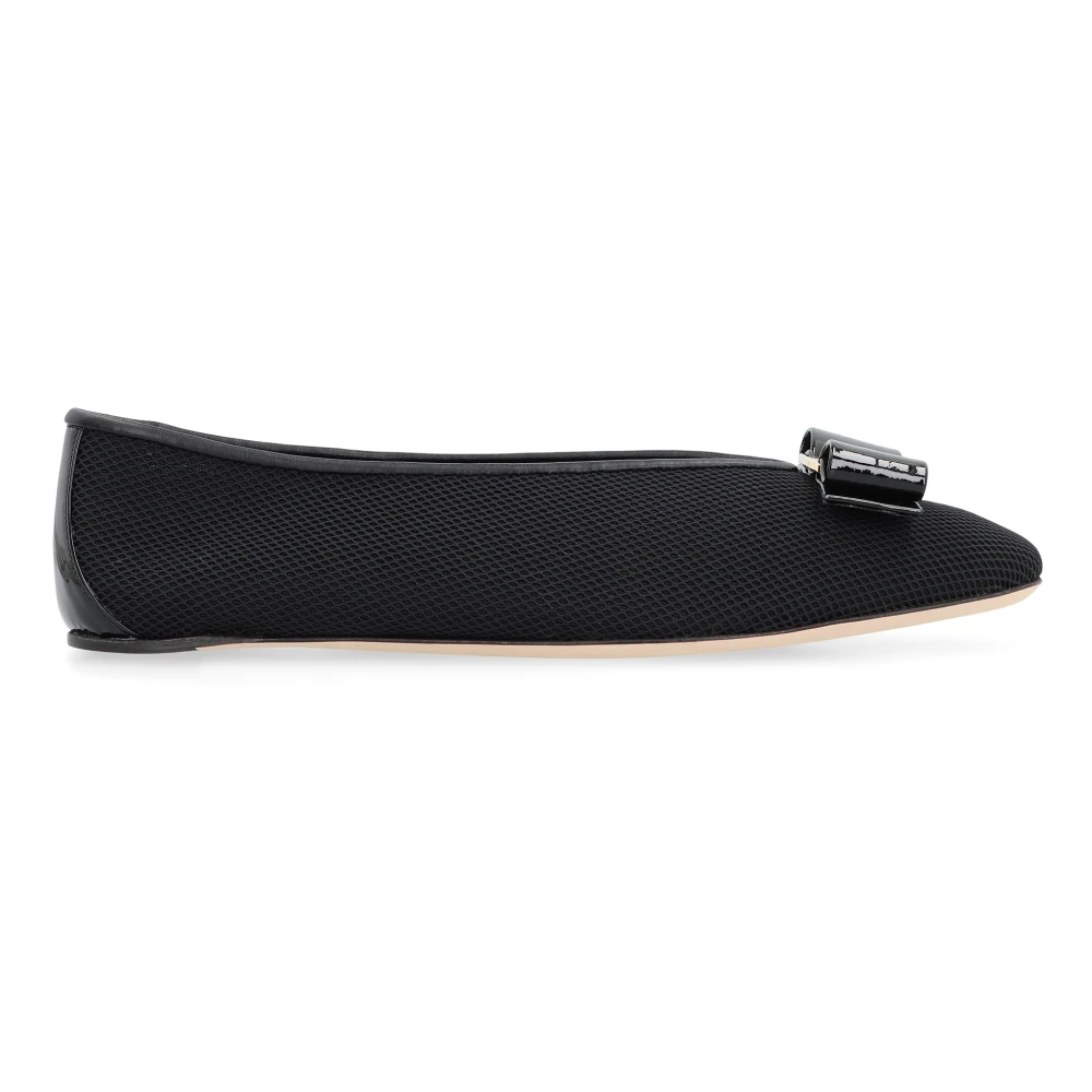 Ferragamo Women's Black Vara Ballet Flats