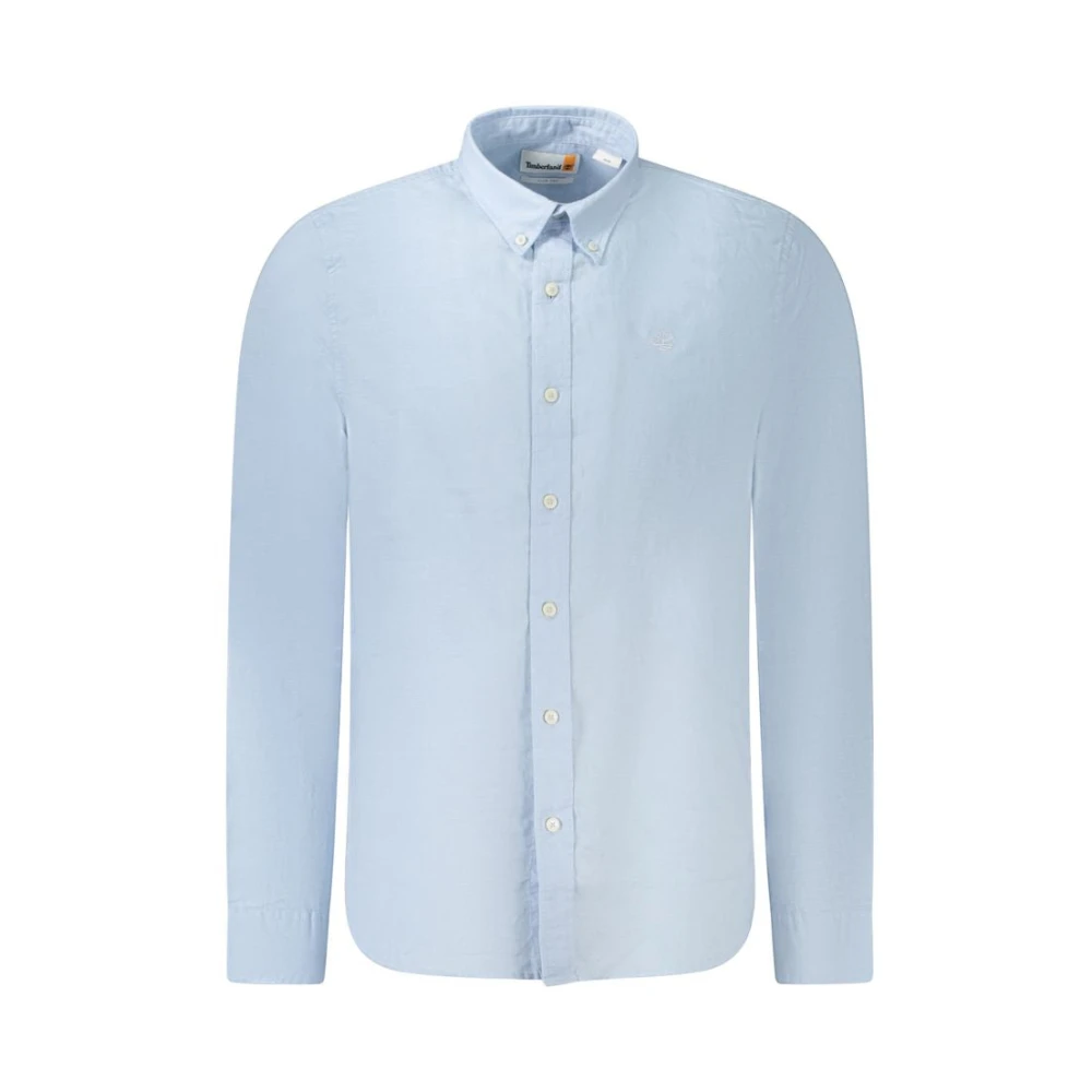 Timberland Blue Light Cotton Slim Fit Shirt - Male - Formal Shirts - S - Shirts