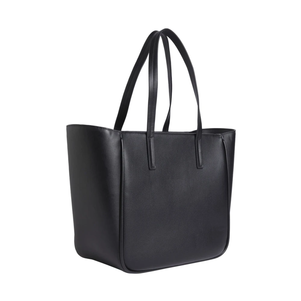 Calvin Klein Zwarte Medium Shopper Handtas Black Dames