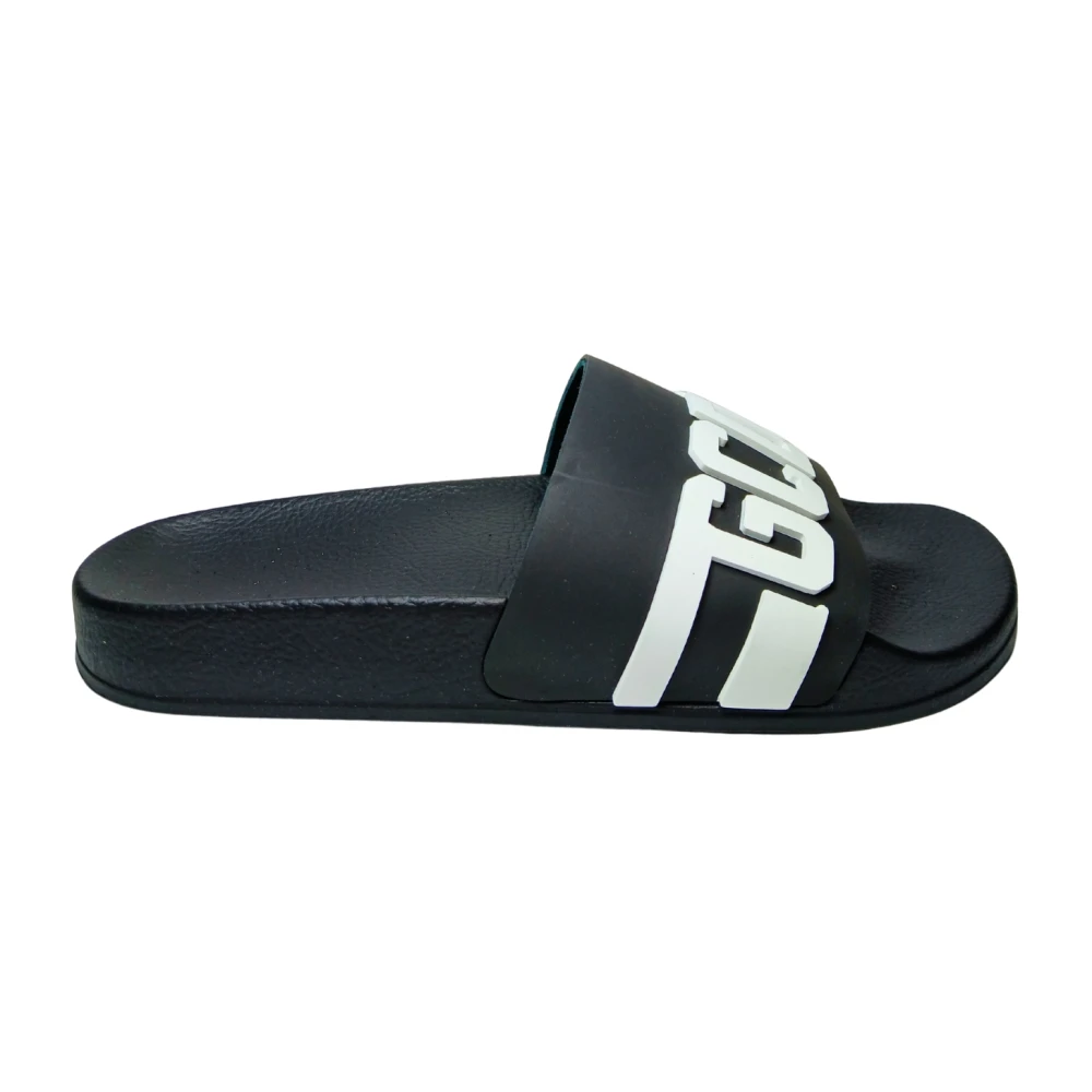 Gcds Men's Black Sandali Gomma - Sliders - 6 Uk - Shoes