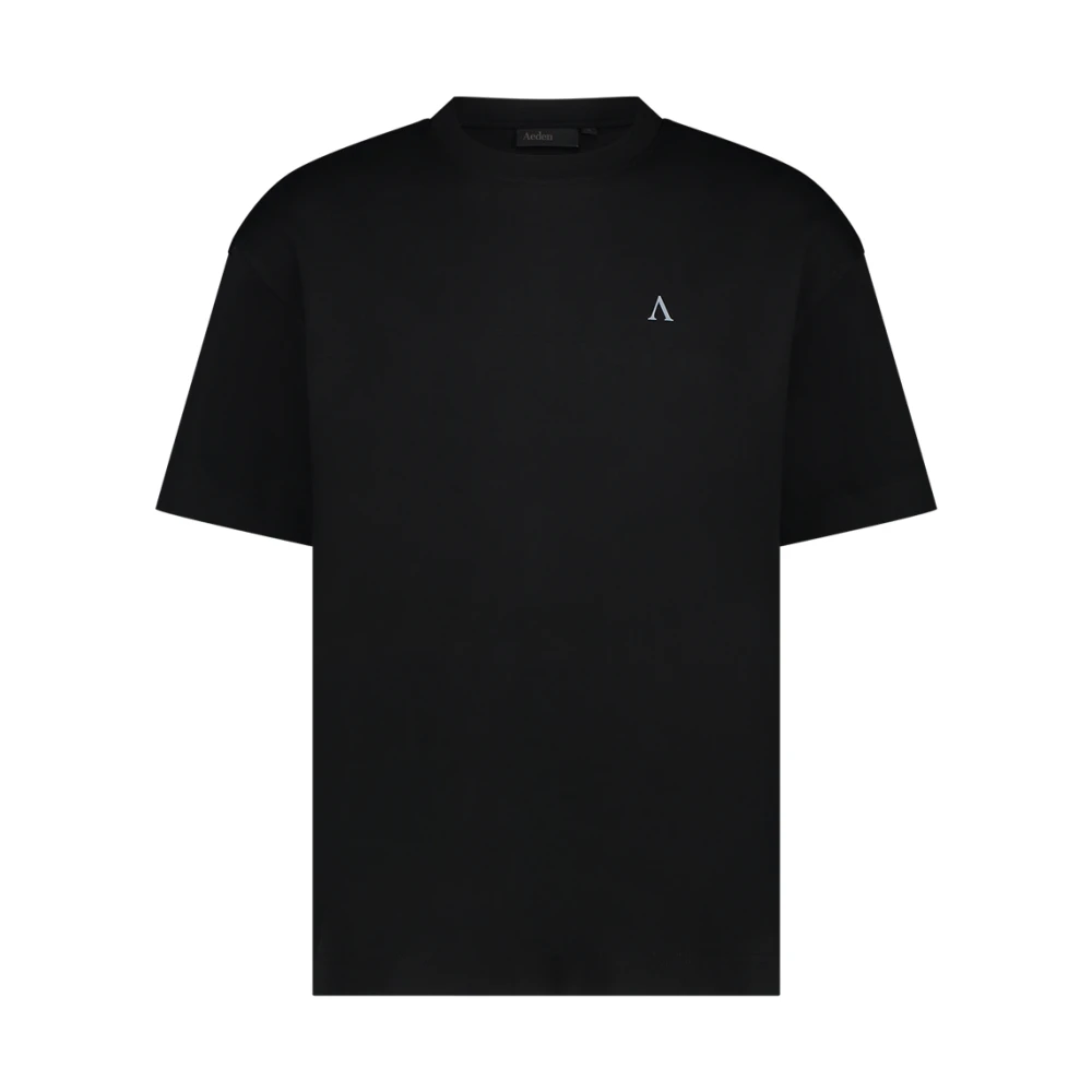 Aeden Zee Zwart T-shirt Stijlvol Black Heren