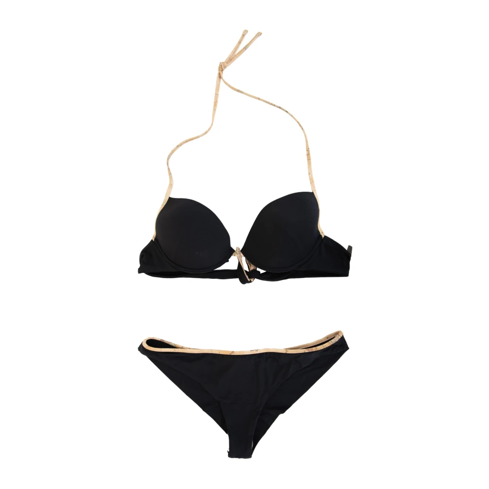 Alviero Martini 1a Classe Iconische Bikini met Veters Black Dames