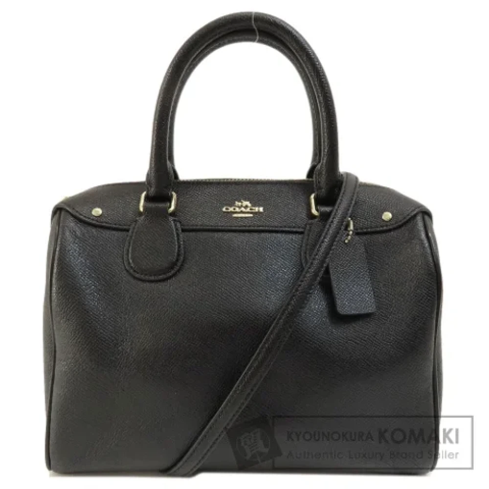 Coach Pre-owned Leather handbags Black Dames