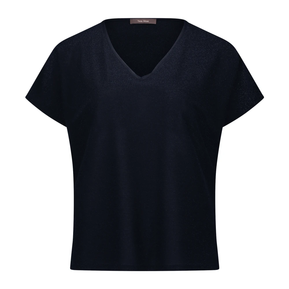 Vera Mont Blouse met V-hals Blue Dames