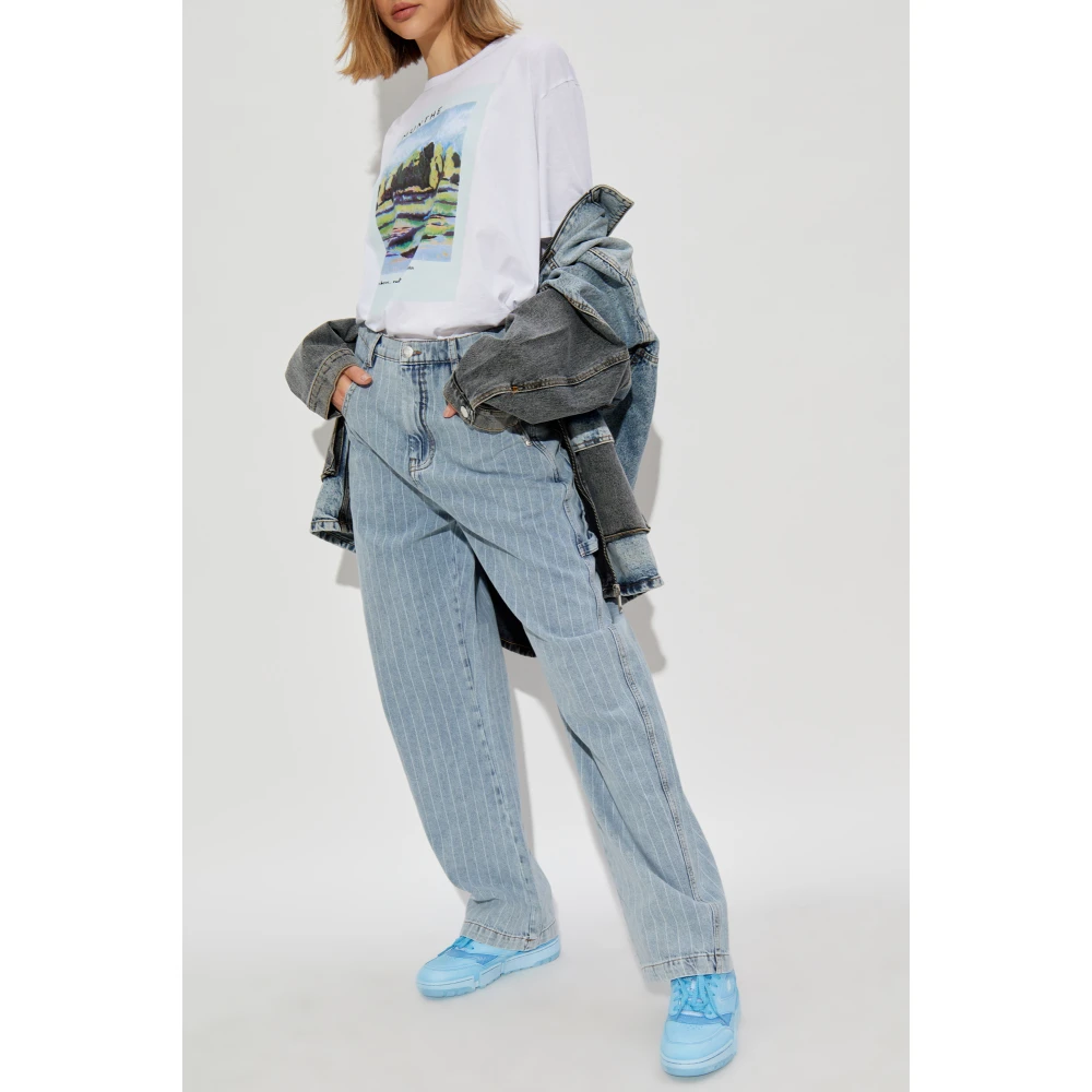 Munthe T-shirt met print White Dames