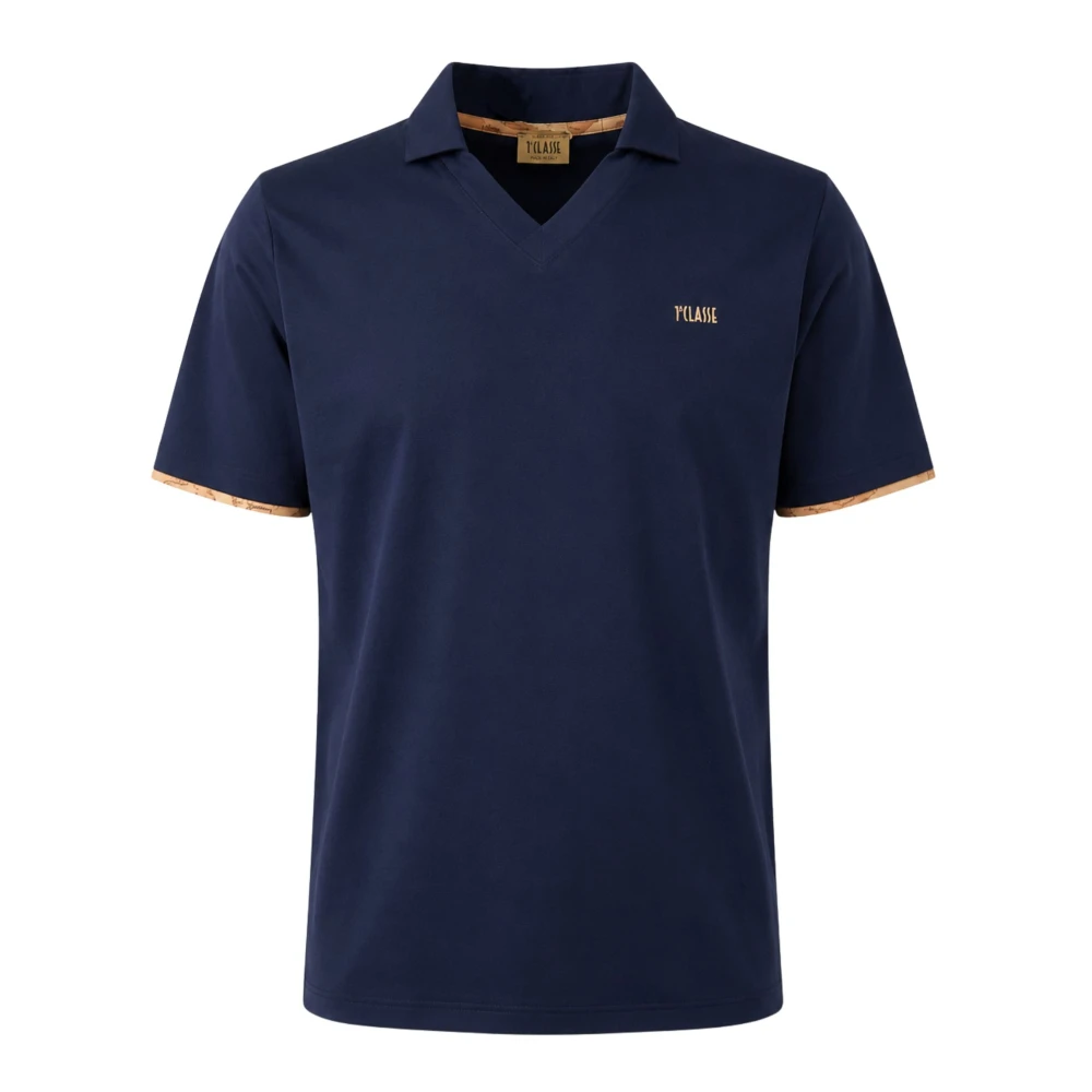 Alviero Martini 1A Classe Blue Polo Shirts, Male, M, Polo