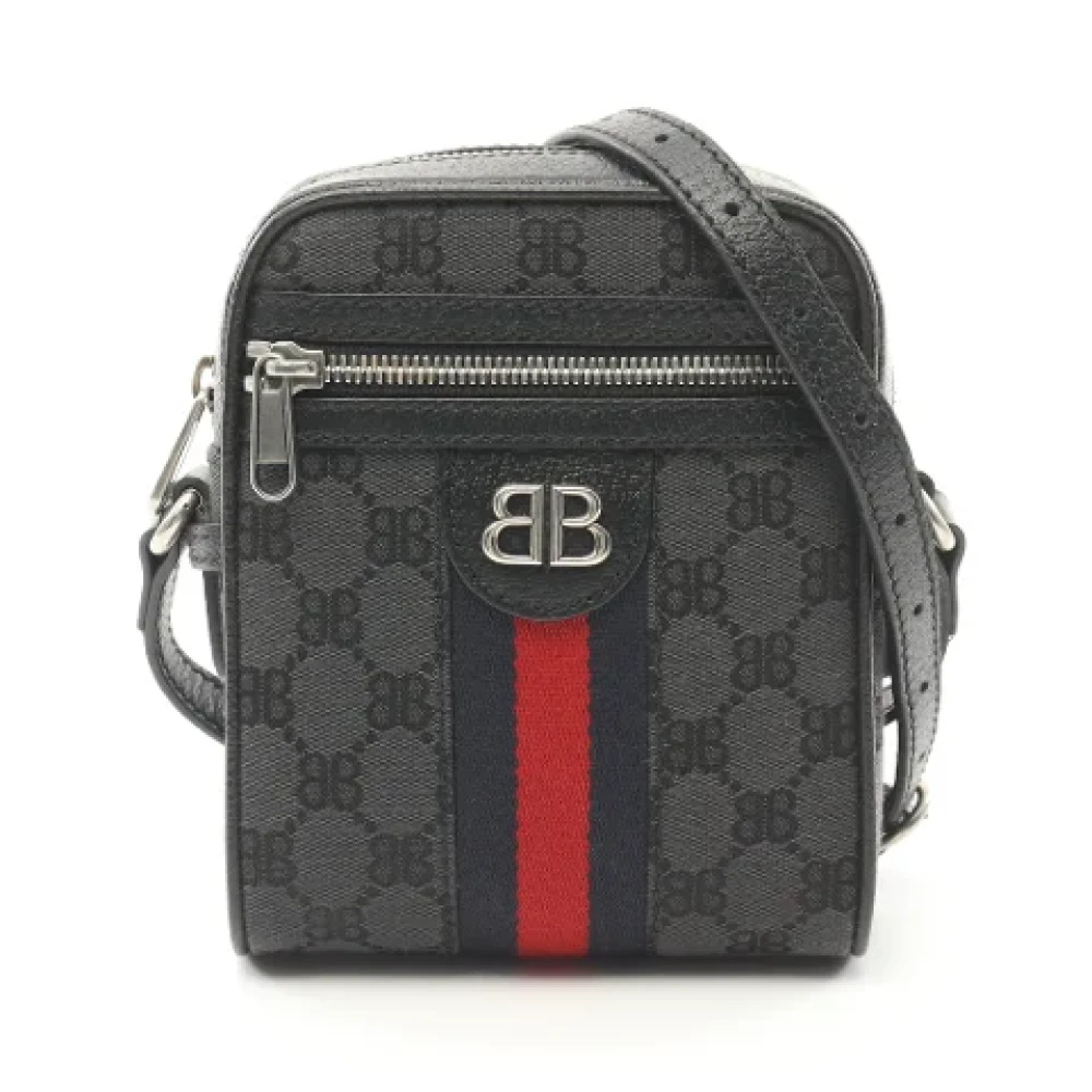 Balenciaga Vintage Pre-owned Cotton shoulder-bags Black Dames