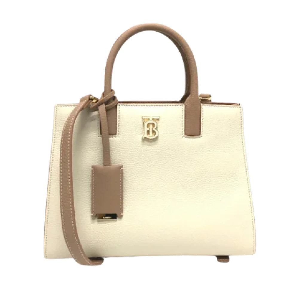 Burberry Vintage Pre-owned Leather handbags White Dames