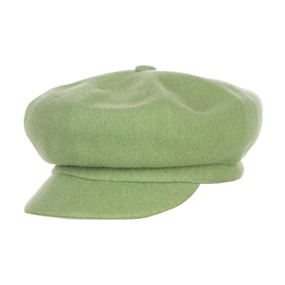 Kangol Wol Spitfire Oil Green Flat Cap Green Heren