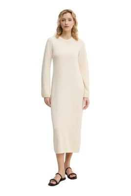 Bouclé Midi Dress