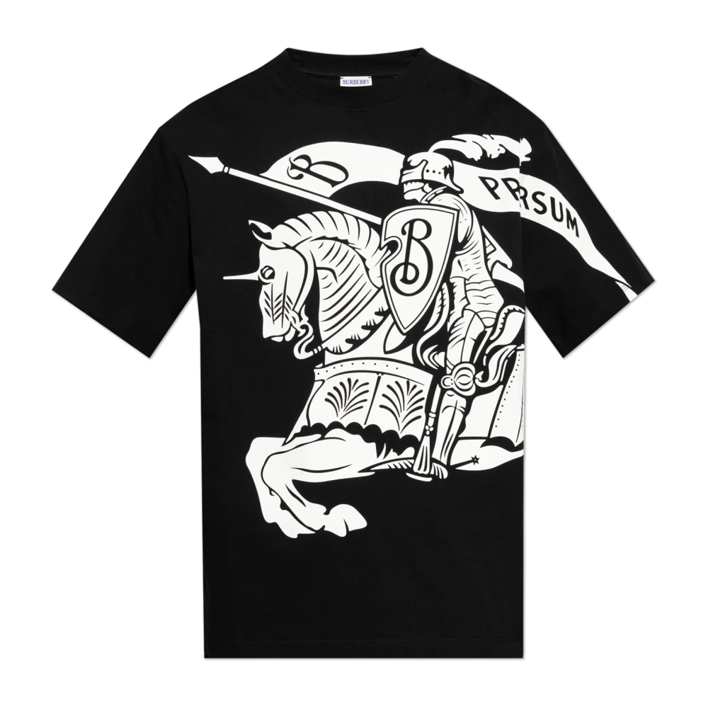 Burberry Cavalier EKD Oversized T-shirt Black Heren