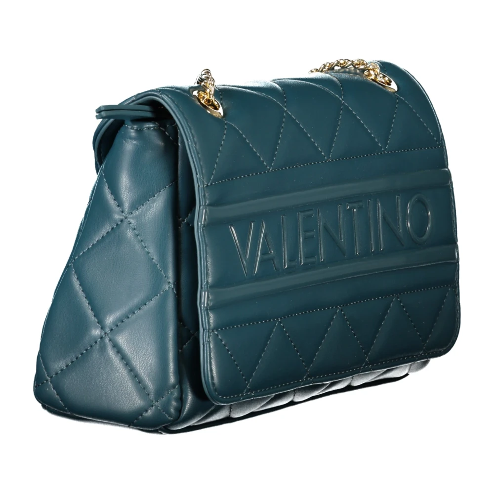 Valentino by Mario Valentino Groene Schoudertas met Kettingband Green Dames