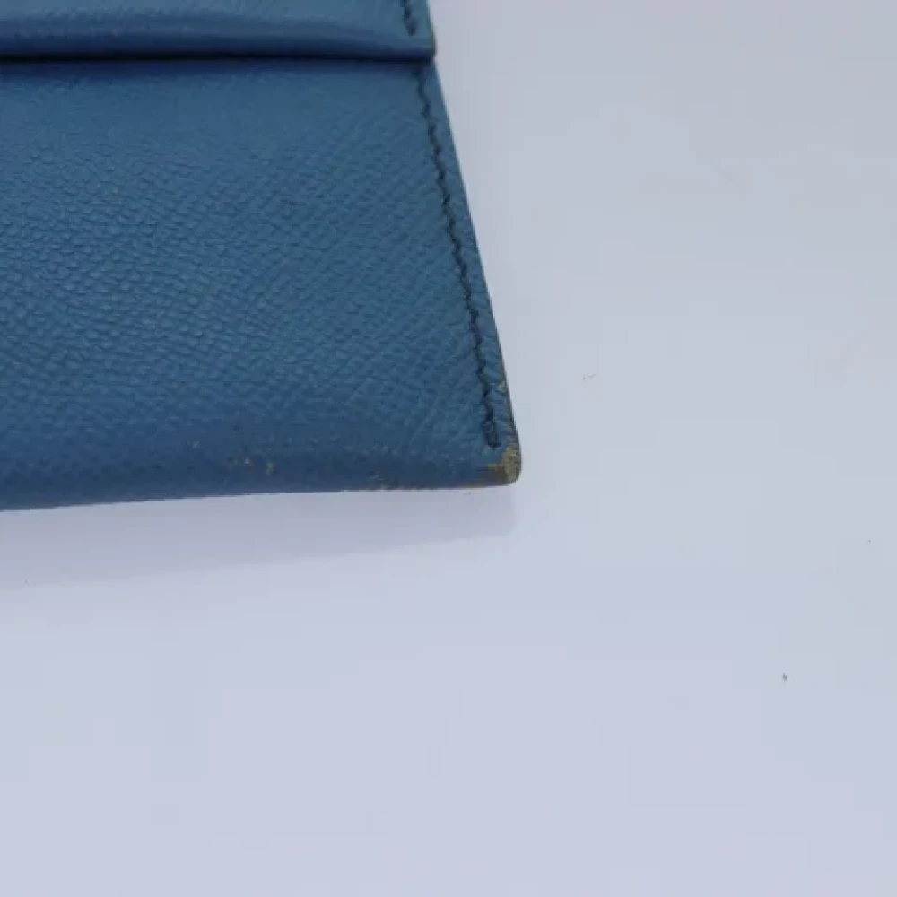 Burberry Vintage Pre-owned Leather clutches Blue Dames