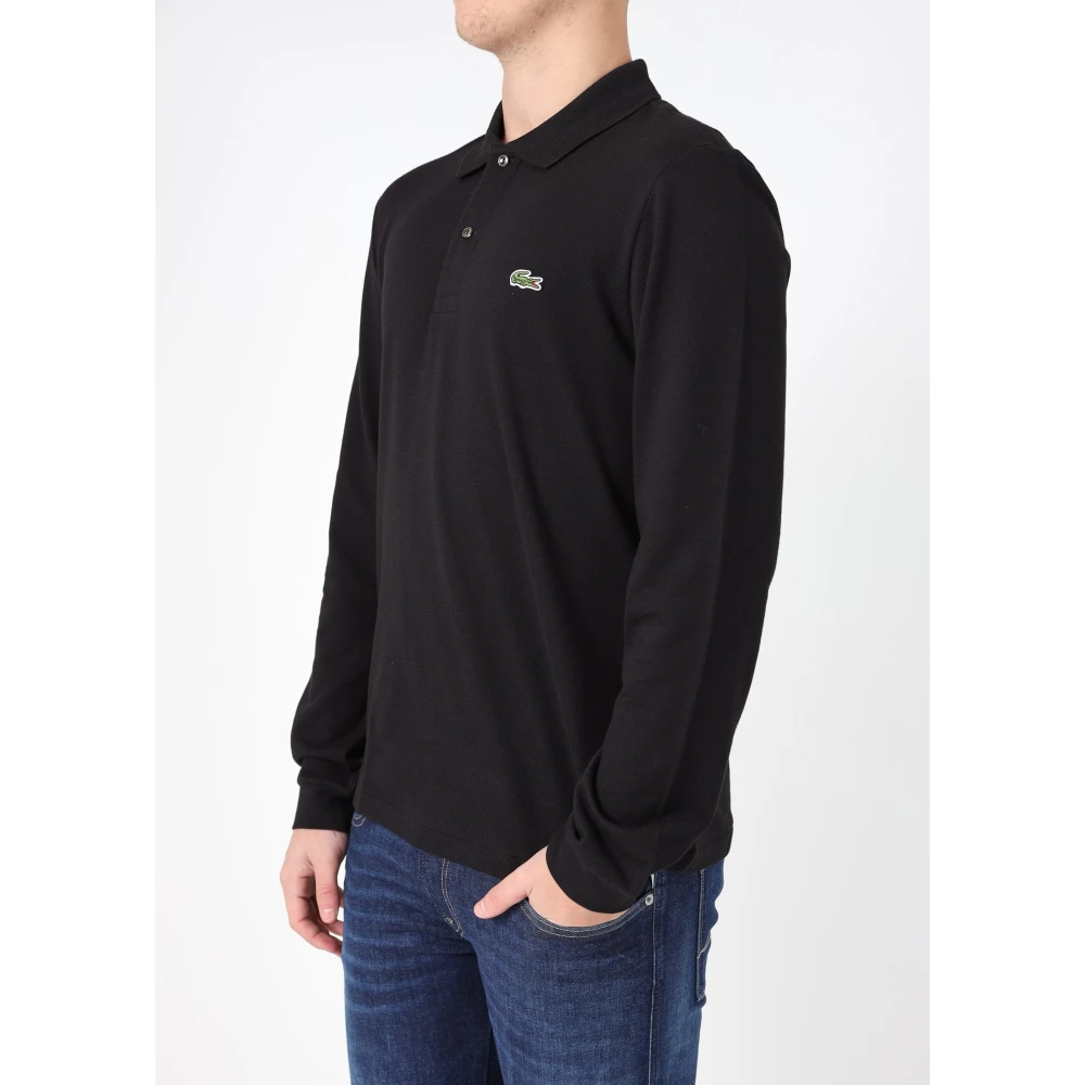 Lacoste Polo Shirts Black Heren